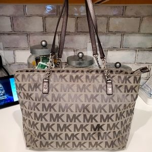 Michael Kors  Sliver/Gray Tote Purse